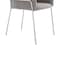 Armen Living Portia Gray Velvet and Brushed Stainless Steel Dining Room Chairs, PK2 LCPTSIGREY - alternate 3